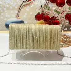 Bolsa Feminina Tiracolo Estilo Carteira Com Glitter Festa Noite Luxo Casamento Formatura Penelope