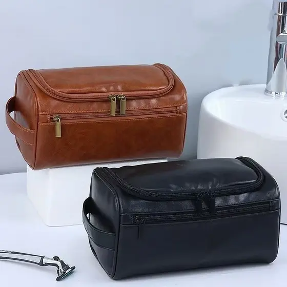Maleta de Viagem Masculina Grande Capacidade, Necessaire Dobrável para Barbear, Organizador Portátil rajork