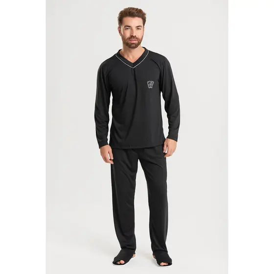 Pijama Longo Masculino Adulto - Roupa De Dormir sortido
