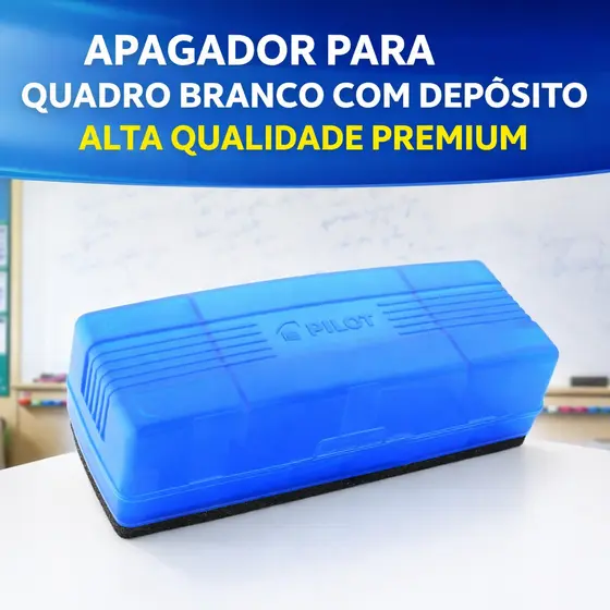 Apagador Quadro Branco 150N Flip Top PILOT Profissional Alta Eficiência Limpeza Rápida Compacto Resistente