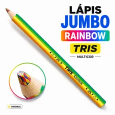 Lápis Colorido Grande Jumbo Rainbow Tris