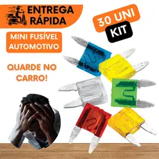 MINI FUSÍVEIS AUTOMOTIVOS AMPERAGENS 5A 10A 15A 20A 25A E 30A FUSÍVEL MOTO CARRO MULTIUSO ELETRICA