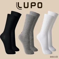 Kit Com 3 Pares De Meia em Algodao Cotton Confortavel Lupo Sport Cano Longo Masculina