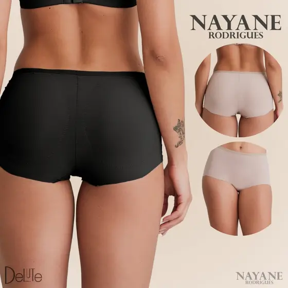 Calcinha Nayane Rodrigues Com Enchimento Aumenta o Bumbum Maxi Up Em Microfibra e Impermeavel