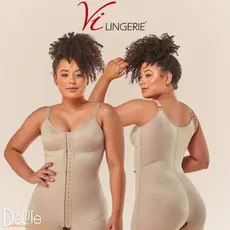Macaquinho Sem Bojo Modelador E Redutor Pós-cirurgico Com Abertura Frontal Vi Lingerie