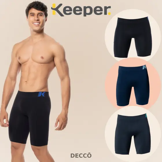 Kit 3 Bermuda Térmica Keeper Anti Assaduras Resistente sem Costura Masculina Sport Alta Performance