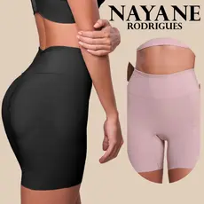 Bermuda Bundex Nayane Rodrigues com Quatro Enchimentos Removíveis Cintura Alta Aumenta o Bumbum