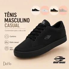 Tênis Mormaii Masculino Casual Laminado Confortável Dia a Dia