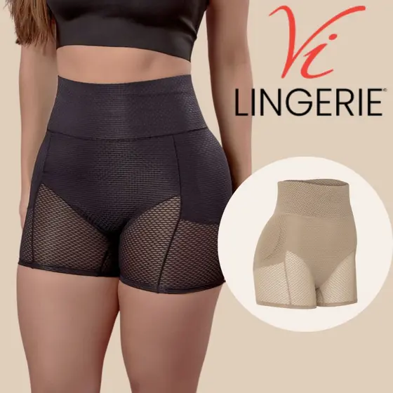 Short Cintura Alta Vilingerie Com Bojo Modela Gluteos E Nao Enrola