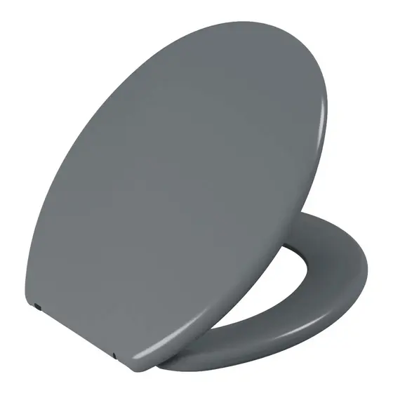 Assento Sanitário Oval Soft / Astra Cinza 1