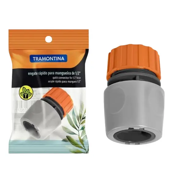 Engate Rápido Tramontina em Plástico para Mangueiras 1/2"