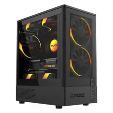 Gabinete Gamer Preto com Vidro Pcyes Kauri Black Vulcan - Gkribv