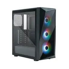 Gabinete Gamer Preto Mid Tower com Fan RGB Cooler Master Cmp 520 Lateral De Vidro - CP520-KGNN-S00