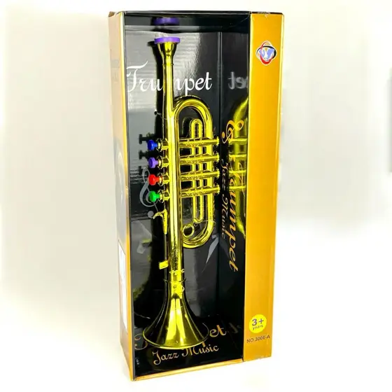 Brinquedo Trompete Musical Infantil Som De Verdade Unissex Menino Menina