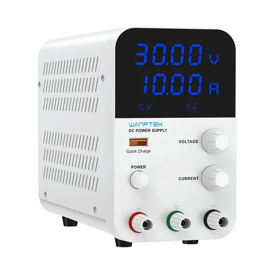 Fonte de Bancada Wanptek GPS3010D 30V 10A 300W Branco
