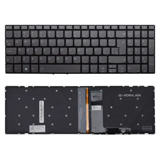 Teclado para Notebook Lenovo Ideapad 3-17ADA05 Com Iluminação