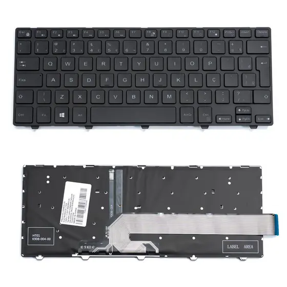 Teclado para Notebook Dell Part Number NSK-LQ0BC Com Iluminação