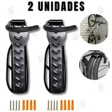 Kit 2x Suporte Parede Gancho Resistente Pendurar Bicicleta Bike Casa Apartamento