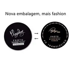 pó translúcido powder zart makeup pó de banana fixador Play boy PB1033