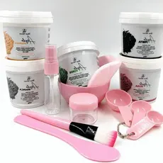 Kit 2-1 Argila Blue Moon + 1 KIt Com 9 Peças Conjunto de pincéis para máscara facial