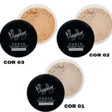 pó translúcido powder zart makeup pó de banana fixador Play boy PB1033