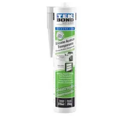 Silicone Acetico Transparente Tubo 256g/270ml Tek Bond