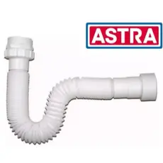 Sifão Sanfonado Universal Astra – Cores Preto ou Branco | Flexível e Fácil Instalação
