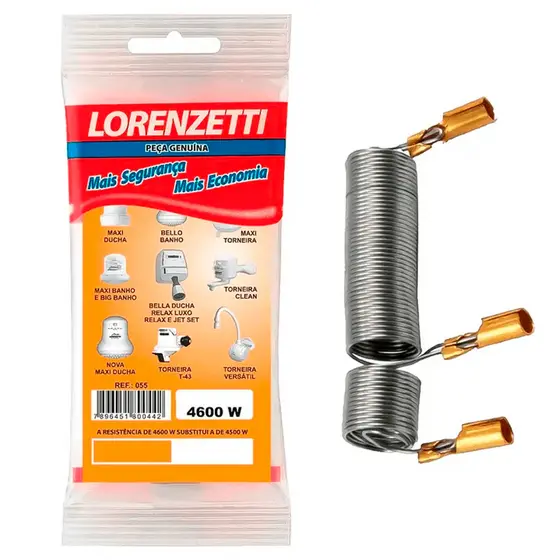 Resistência Para Maxi Ducha Lorenzetti 4600W 127V Para Vários Modelos de Chuveiro