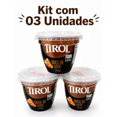Kit 3 Potes De Doce De Leite Tirol Tradicional 350g Original