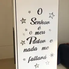 Adesivo Salmo 23 O Senhor é meu Pastor Decoração Evangélica
