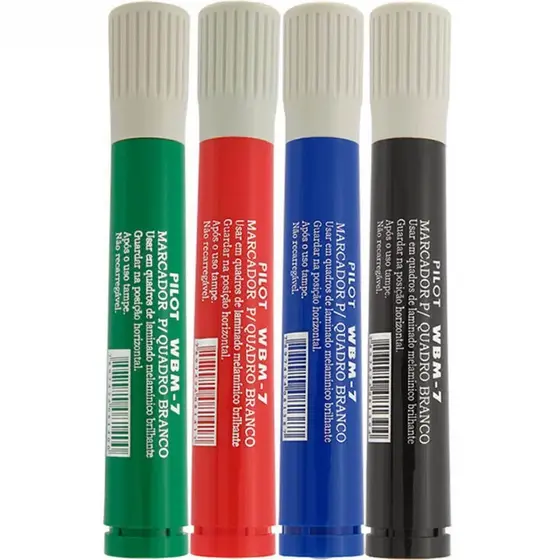 Pincel Marcador Para Quadro Branco WBM-7 Recarregável Diversas Cores Pilot