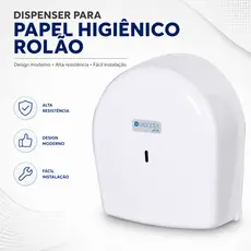 Dispenser Papel higiênico para Rolo pequeno de 30 a Rolão de 500 metros EXACCTA PLUS