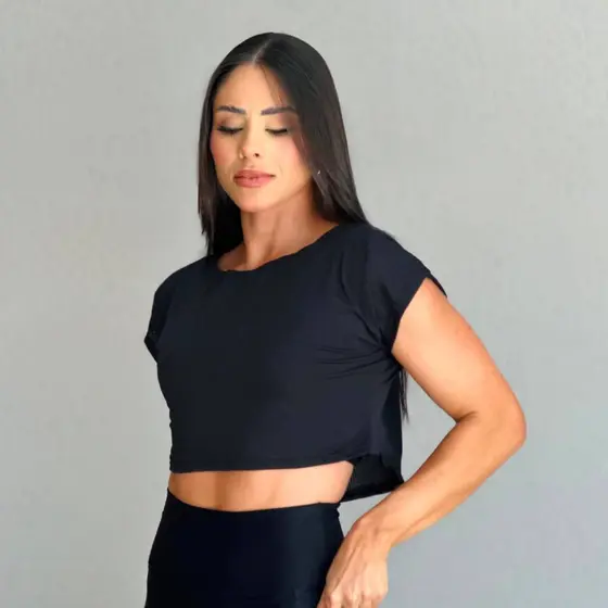 CROPPED DRYFIT Fitness Feminina – Saída de Academia ginastica