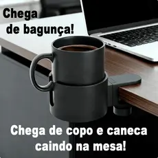 Suporte de Copo porta copo com Fixação Evite Derramar Bebidas | Para Escritório, Púlpitos, home Office, Cadeira de Praia