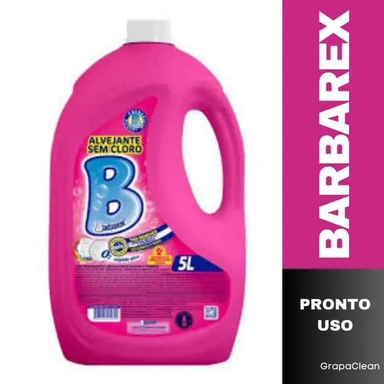 Alvejante Barbarex Sem Cloro Galão 5L Lavanderia