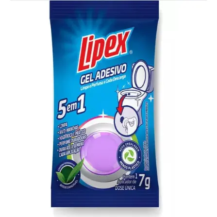 1 Gel Sanitário Aplicador individual Adesivo Higiene Limpeza Banheiro Sortidos Fragrância Aroma