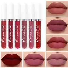 KIT Batom Lip Gloss Mate Longa Duração a prova D'água Cmaadu