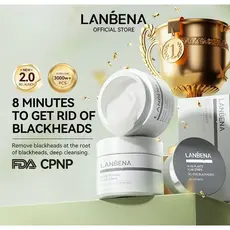 NOVO LANBENA Removedor de Cravos Máscara Peeling Facial Tira Poros Tratamento Acne Limpeza Profunda