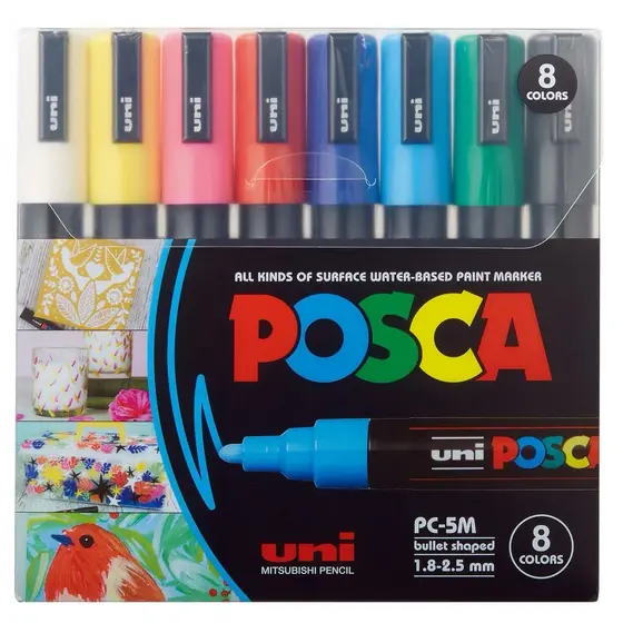 Kit Caneta Posca Pc-5m 1.8-2.5mm