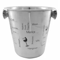 Balde De Gelo Para Vinho De Inox  4 Litros 21cm