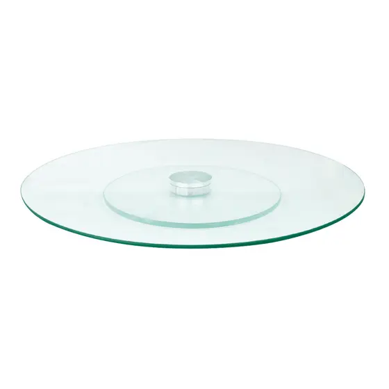 Prato Suporte Giratório 360° De Vidro Para Bolos 30cm