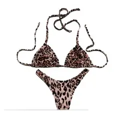 Biquíni Asa Delta Onça Moda Praia Sem Bojo Cores Promoção