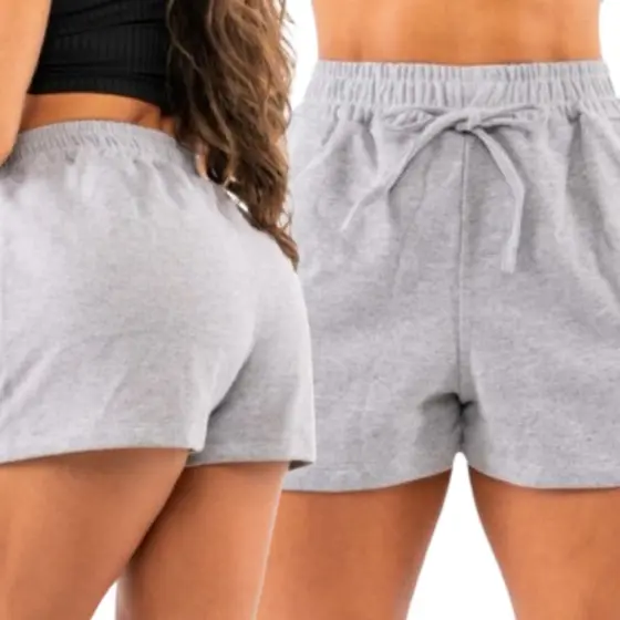 Shorts Moletom feminino confort feminina