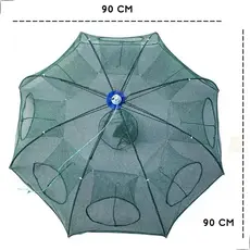 Covo Armadilha Para Camarão Lambari 8 Bocas Guarda Chuva