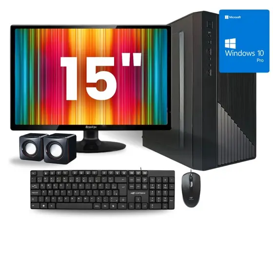 Computador Completo Intel Core I5 8 Gb Ram Ssd 120gb, Monitor Led 15.4