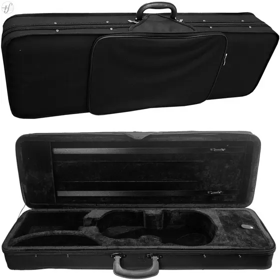 Estojo Case Violino 4/4 Erudithus 406 Retangular Luxo Preto