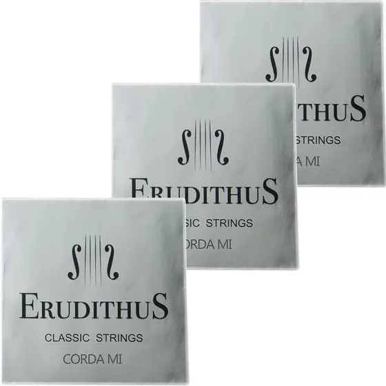 Corda Violino Erudithus 1ª Mi E Cromo - kit com 3