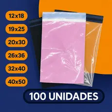 Kit Envelope de Segurança com 100 Unidades Embalagem para Ecommerce Auto Colante