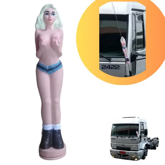 Boneca Decorativa Modelo Enfeite Loira Antena Px Caminhão