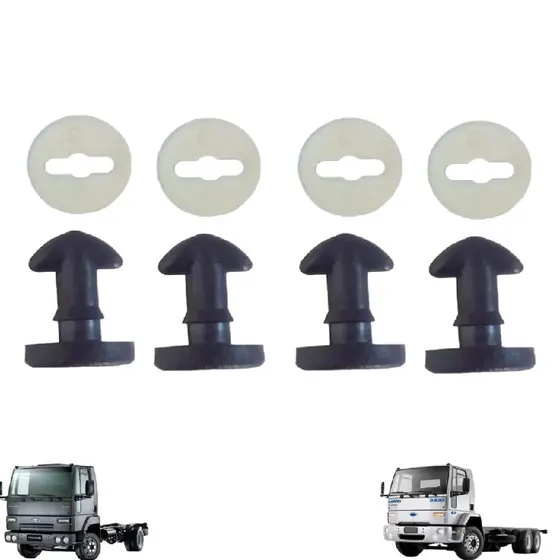 Kit 4 Presilha 4 Arruela Retentor Painel Ford Cargo 815s